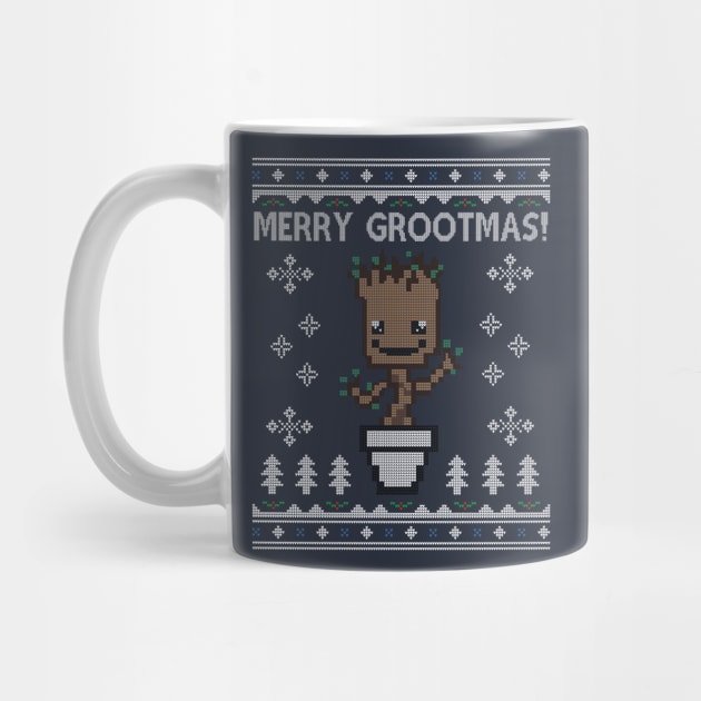 Guardians Of the Galaxy Merry Grootmas Christmas Knit Pattern by Nova5